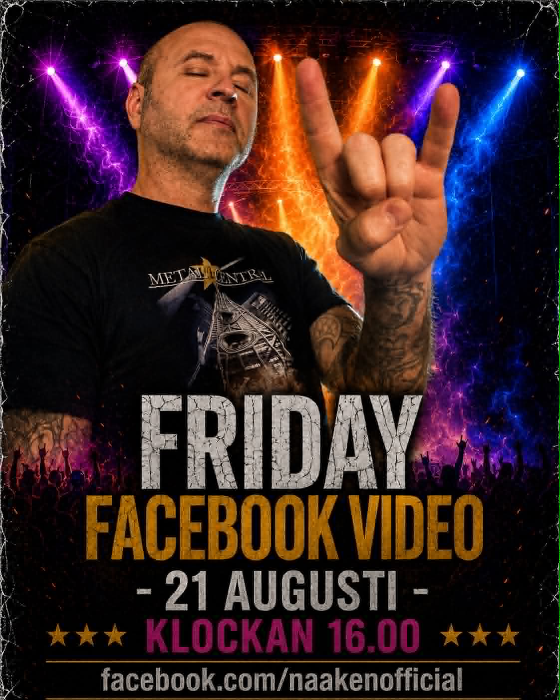 FACEBOOK FRIDAY – NEW VIDEO THIS FRIDAY, AUGUST 21!